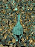Gold Teal Peacock-Mindy Sommers-Giclee Print