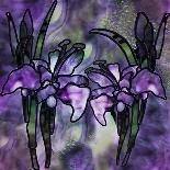Stained Glass Orchids-Mindy Sommers-Giclee Print