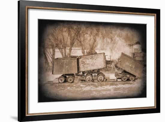 Mine Cars-George Johnson-Framed Photo