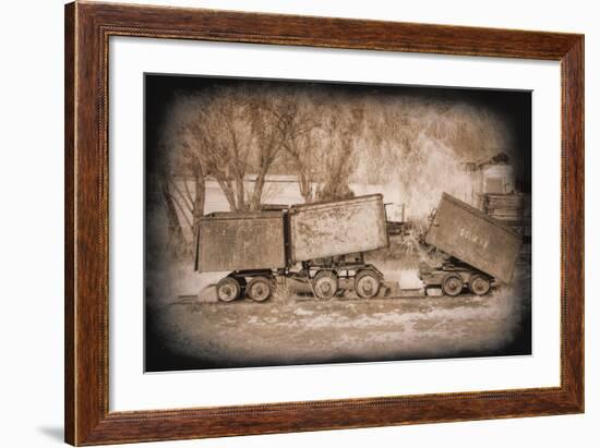 Mine Cars-George Johnson-Framed Photo