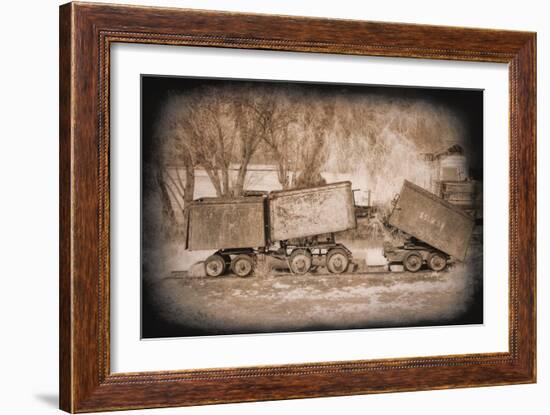 Mine Cars-George Johnson-Framed Photo