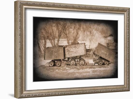 Mine Cars-George Johnson-Framed Photographic Print