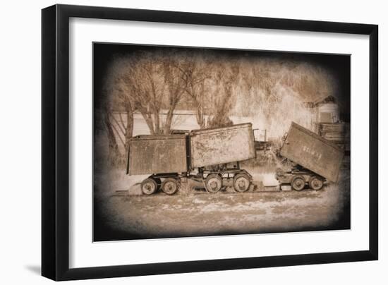 Mine Cars-George Johnson-Framed Photographic Print