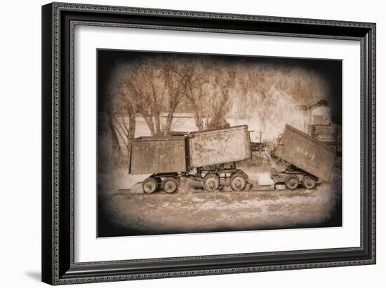 Mine Cars-George Johnson-Framed Photographic Print