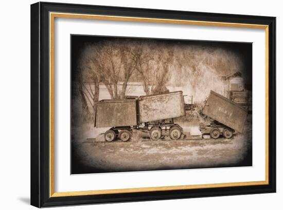 Mine Cars-George Johnson-Framed Photographic Print