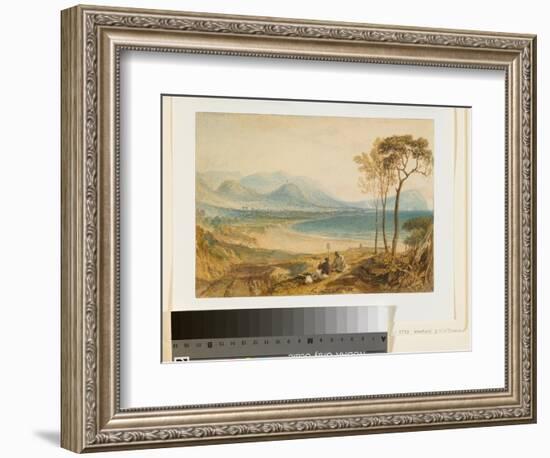 Minehead and Dunster Castle, Somerset, C.1818-J. M. W. Turner-Framed Giclee Print