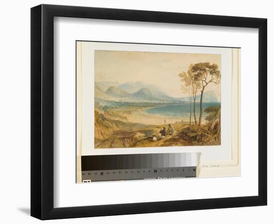 Minehead and Dunster Castle, Somerset, C.1818-J. M. W. Turner-Framed Giclee Print