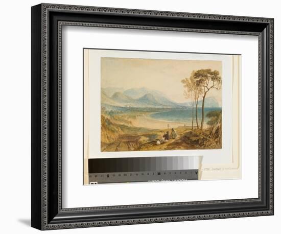 Minehead and Dunster Castle, Somerset, C.1818-J. M. W. Turner-Framed Giclee Print