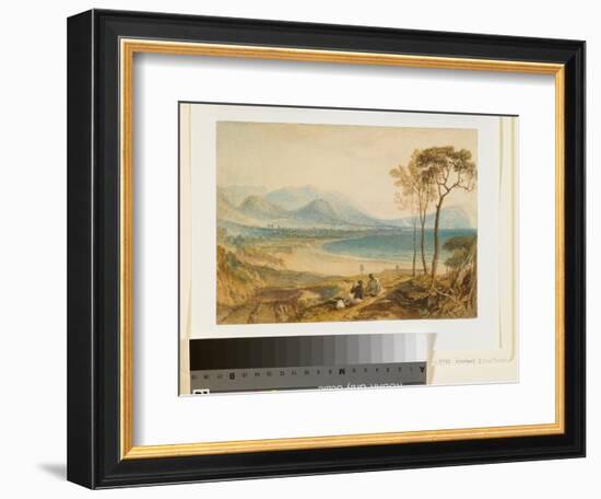 Minehead and Dunster Castle, Somerset, C.1818-J. M. W. Turner-Framed Giclee Print