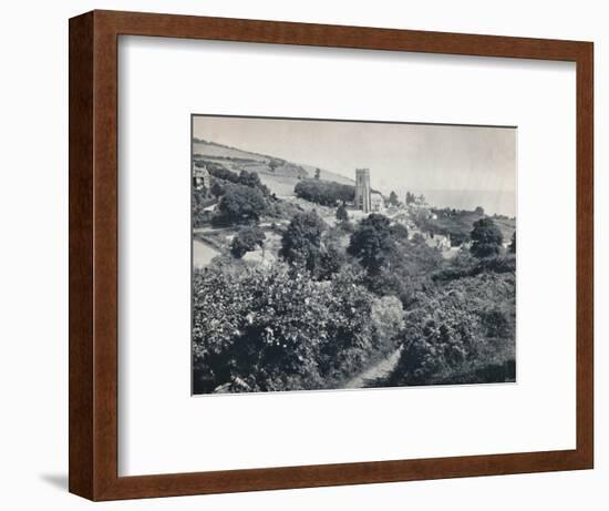 'Minehead - View of the Village and Church', 1895-Unknown-Framed Photographic Print