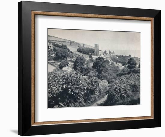 'Minehead - View of the Village and Church', 1895-Unknown-Framed Photographic Print