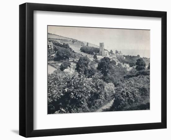 'Minehead - View of the Village and Church', 1895-Unknown-Framed Photographic Print