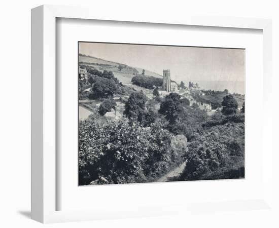 'Minehead - View of the Village and Church', 1895-Unknown-Framed Photographic Print