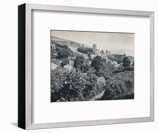 'Minehead - View of the Village and Church', 1895-Unknown-Framed Photographic Print