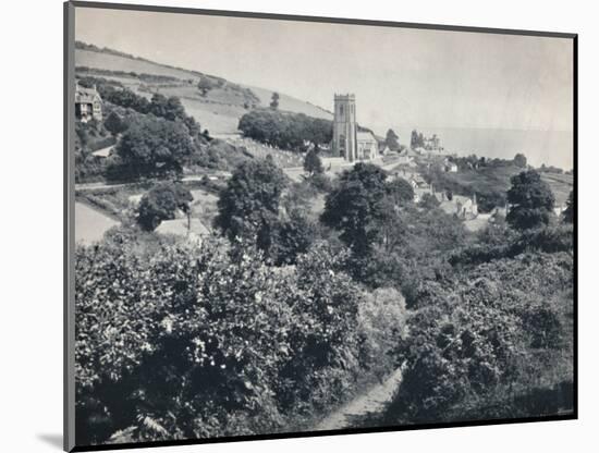 'Minehead - View of the Village and Church', 1895-Unknown-Mounted Photographic Print