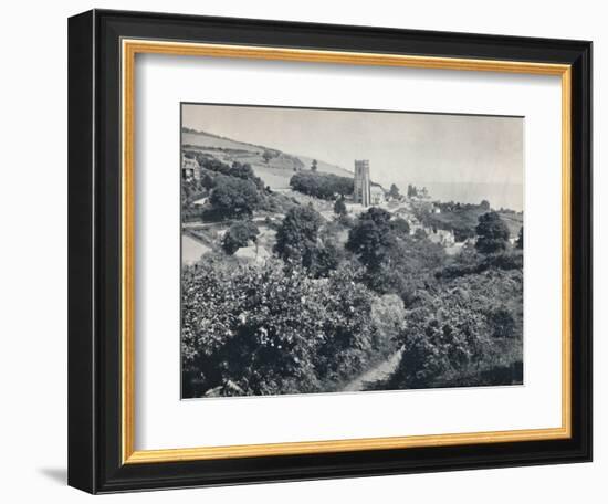 'Minehead - View of the Village and Church', 1895-Unknown-Framed Photographic Print