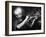 Miner Using an Hydraulic Drill at the Coal-Face, at Cape Bank Hall Pit, Burnley, in Lancashire-Henry Grant-Framed Photographic Print