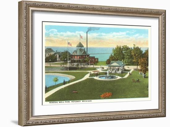 Mineral Well Park, Petoskey, Michigan-null-Framed Art Print