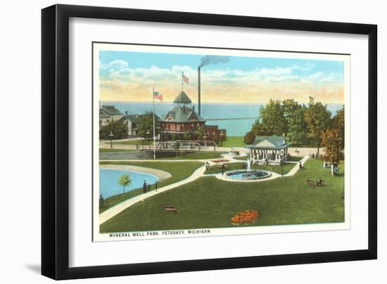 Mineral Well Park, Petoskey, Michigan-null-Framed Art Print