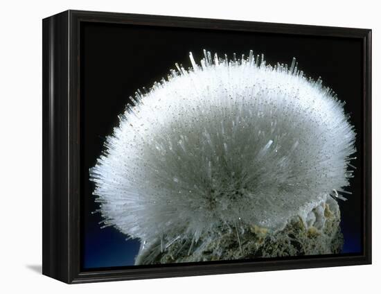 MineralCalendar: Mesolite. Poona, India-null-Framed Premier Image Canvas