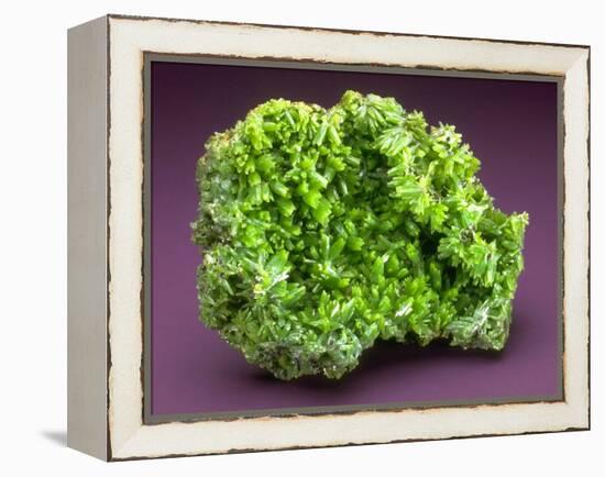 MineralCalendar: Pyromorphite. Ussel, France-null-Framed Premier Image Canvas