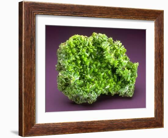 MineralCalendar: Pyromorphite. Ussel, France-null-Framed Premium Photographic Print