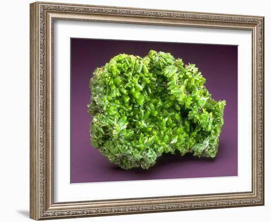 MineralCalendar: Pyromorphite. Ussel, France-null-Framed Photographic Print