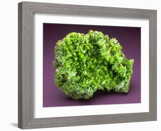 MineralCalendar: Pyromorphite. Ussel, France-null-Framed Photographic Print