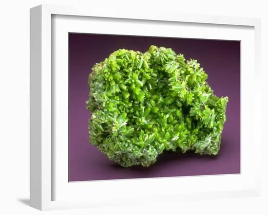 MineralCalendar: Pyromorphite. Ussel, France-null-Framed Photographic Print