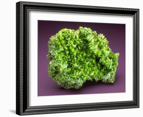 MineralCalendar: Pyromorphite. Ussel, France-null-Framed Photographic Print