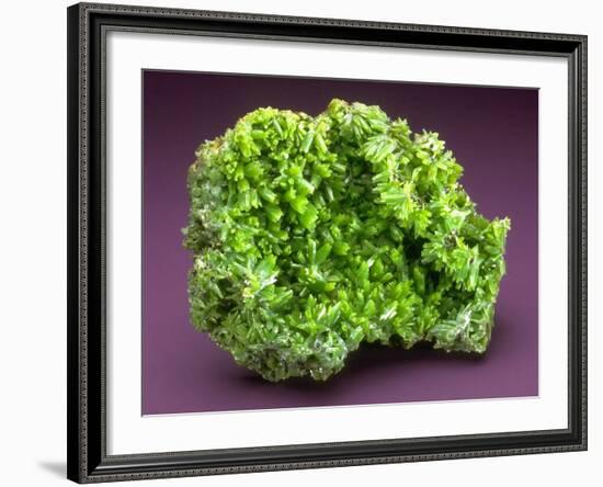 MineralCalendar: Pyromorphite. Ussel, France-null-Framed Photographic Print