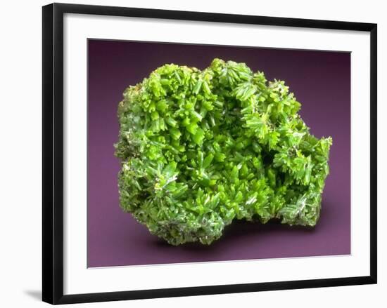 MineralCalendar: Pyromorphite. Ussel, France-null-Framed Photographic Print