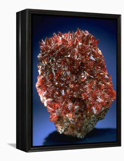 MineralCalendar: Rhodochrosite. South Africa-null-Framed Premier Image Canvas