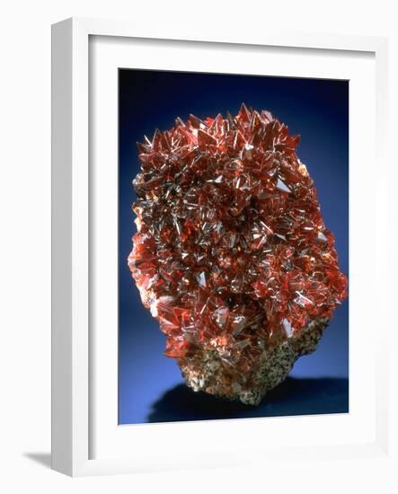 MineralCalendar: Rhodochrosite. South Africa-null-Framed Photographic Print