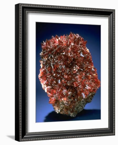 MineralCalendar: Rhodochrosite. South Africa-null-Framed Photographic Print