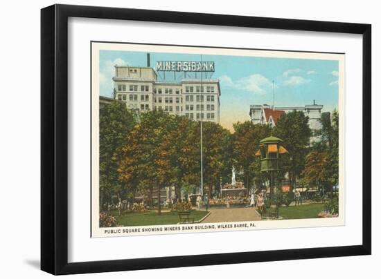 Miners Bank, Wilkes-Barre, Pennsylvania-null-Framed Premium Giclee Print