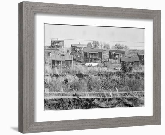 Miners' houses near Birmingham, Alabama, 1935-Walker Evans-Framed Photographic Print