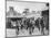 'Miners leaving the pithead after the expiration of their strike notices', 1915-Unknown-Mounted Photographic Print