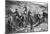 Miners Pan and Dig for Gold in Alaska-null-Mounted Photographic Print