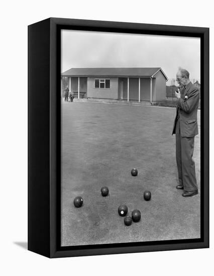 Miners Social Club Bowling Green, Featherstone, West Yorkshire, 1959-Michael Walters-Framed Premier Image Canvas