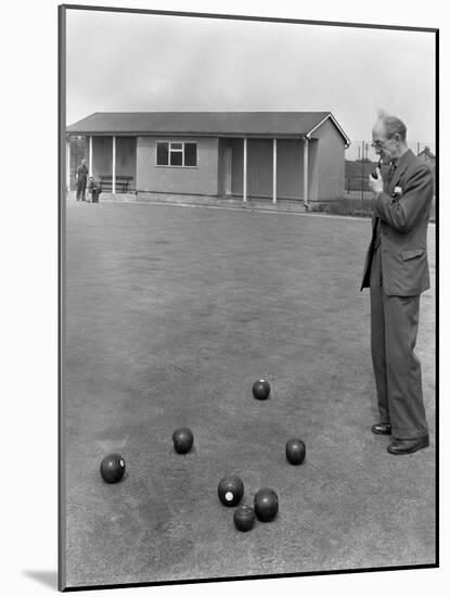 Miners Social Club Bowling Green, Featherstone, West Yorkshire, 1959-Michael Walters-Mounted Photographic Print