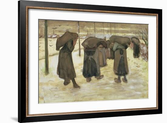 Miners' Wives Carrying Sacks of Coal, 1882-Vincent van Gogh-Framed Giclee Print