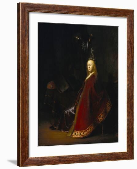 Minerva, 1631-Rembrandt van Rijn-Framed Giclee Print