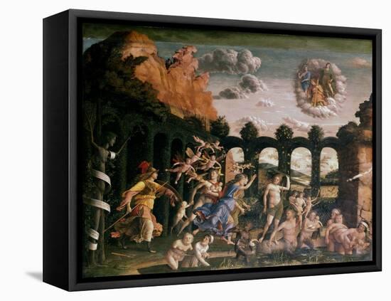 Minerva Chasing the Vices from the Garden of Virtue, C1502-Andrea Mantegna-Framed Premier Image Canvas