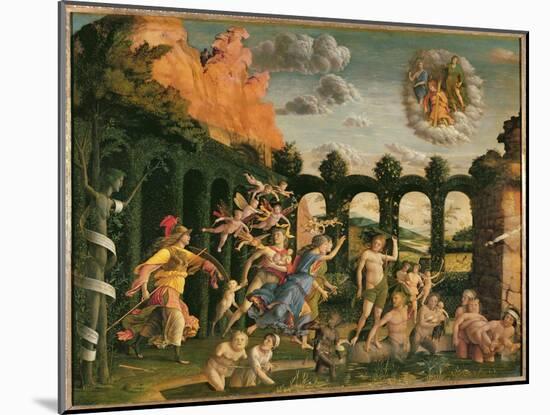 Minerva Chasing the Vices from the Garden of Virtue-Andrea Mantegna-Mounted Giclee Print