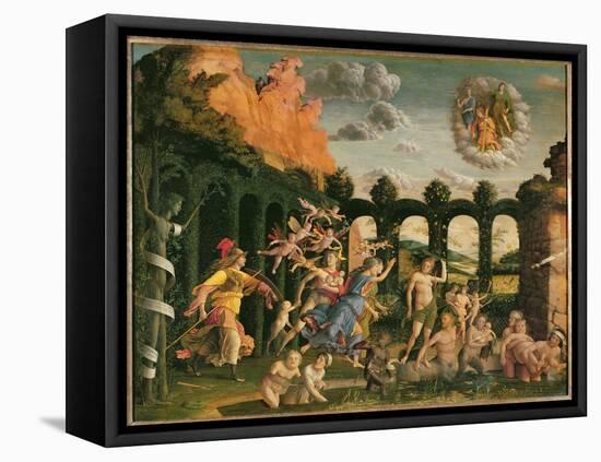 Minerva Chasing the Vices from the Garden of Virtue-Andrea Mantegna-Framed Premier Image Canvas