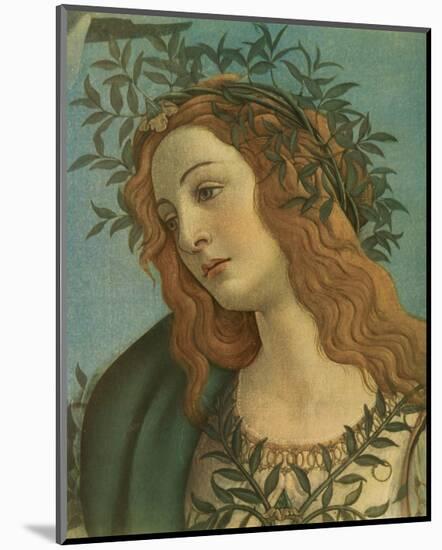 Minerva (detail)-Sandro Botticelli-Mounted Premium Giclee Print