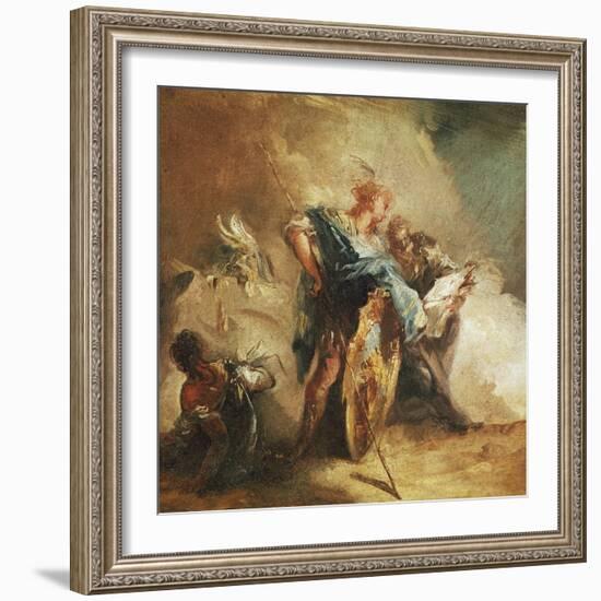 Minerva Dictating Laws-Giovanni Battista Tiepolo-Framed Giclee Print