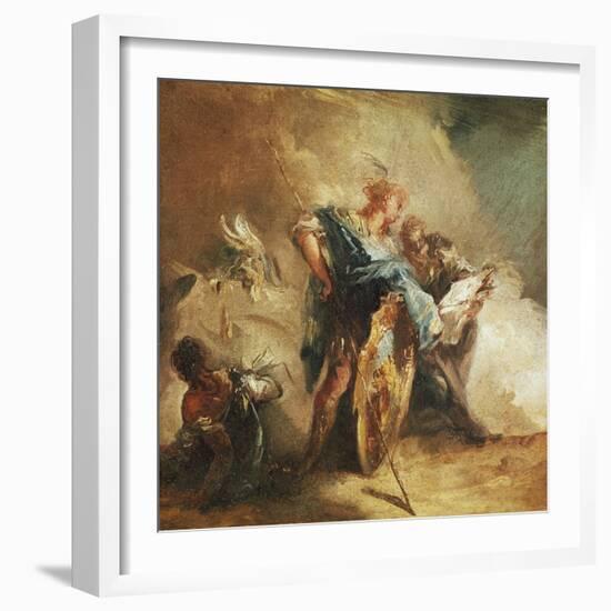 Minerva Dictating Laws-Giovanni Battista Tiepolo-Framed Giclee Print