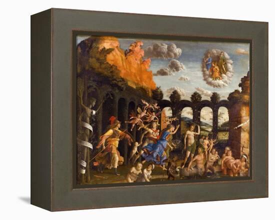 Minerva Expelling the Vices from the Garden of Virtue-Andrea Mantegna-Framed Premier Image Canvas